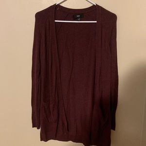 Maroon cardigan